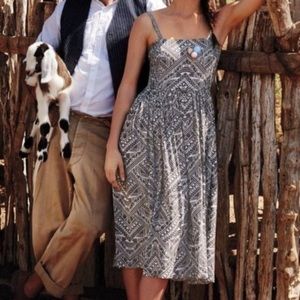 ANTHROPOLOGIE Corey Lynn Calter Sketchbook Midi Dress in Gray